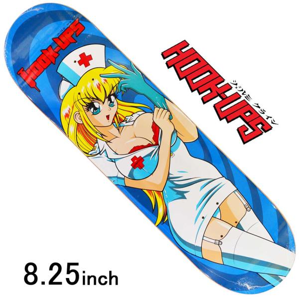 Hook Ups 8.25インチ スケボー デッキ フックアップス スケートボード Nurse Da...