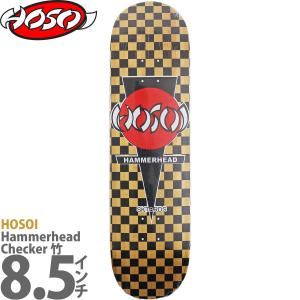 ホソイ 8.5インチ スケボー デッキ Hosoi Skateboards Pro Hosoi Hammerhead Checkered Bamboo Deck スケートボード ブランド ハンマーヘッド スケボーデッキ｜cutback2