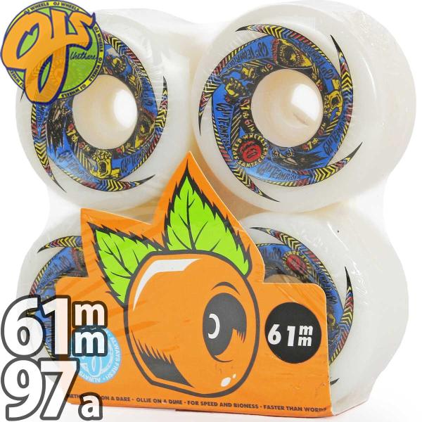 OJ スケボー ウィール 61mm 97A Team Rider Speedwheels White...