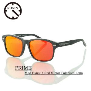 ロニン サングラス プライム Ronin Eyewear PRIME Red Mirror Polarized Lens Matte Black Flame UVカット 偏光レンズ 人気 かっこいい ブランド