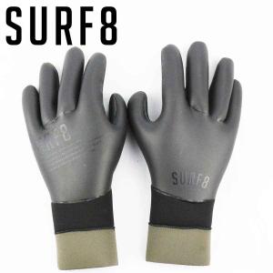 SURF8 グローブ 2.5mm サーフィン 防寒 冬 サーフ8 Smooth Rubber Gloves スムースラバー 5本指 遠赤起毛 保温 防水 防寒グッズ｜cutback2