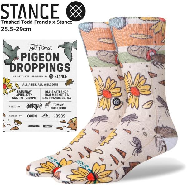 Stance スタンス Todd Francis Trashed 靴下 Stance Socks ト...