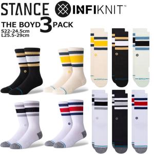 Stance スタンス ボイド 3 3足セット 靴下 Stance Socks Boyd キッズ レディース S22-24.5cm メンズ L 25.5-29.0cm ギフト 男性 彼氏 プレゼント 贈り物 普段履｜cutback2