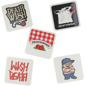 デスウィッシュ スケボー ステッカー デスストック 9x9cm Deathwish DeathStock シール スケートボード スケボーステッカーストリート 人気 ブランド