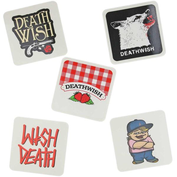 デスウィッシュ スケボー ステッカー デスストック 9x9cm Deathwish DeathSto...