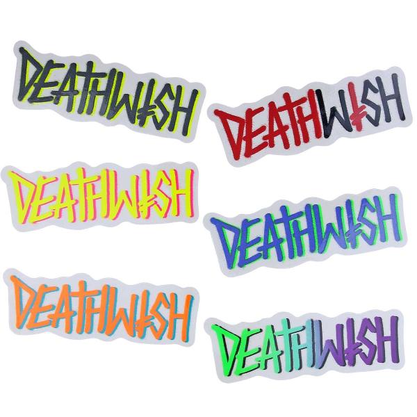 デスウィッシュ スケボー ステッカー デスストック 16x5.5cm Deathwish Death...