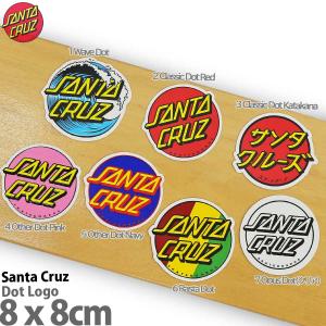 サンタクルーズ スケボー ステッカー ドットロゴ 約8ｘ8cm Santa Cruz Dot Logo Sticker シール スケートボード スケボーステッカー｜カットバック スケートボード専門店