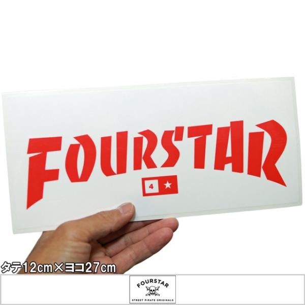 フォースター Fourstar Thrasher Large ステッカー スケートボード スケボー ...