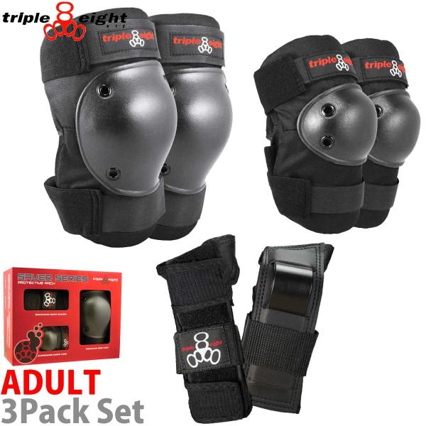 トリプルエイト スケボー プロテクター 大人サイズ 3点セット Triple Eight Saver...