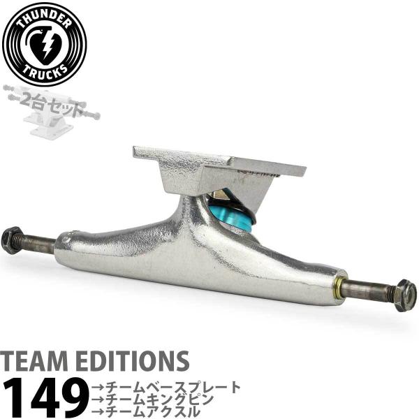 サンダー 149 スケボートラック Thunder Trucks TM Polish Silver ...