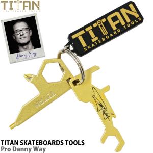 タイタンスケートボードツールス スケボー 工具 Titan Skateboards Tools Pro Danny Way チタン スケートボード キーホルダー 携帯工具｜cutback2