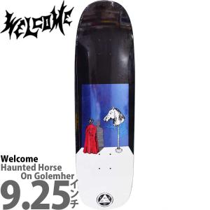 ウェルカム 9.25インチ スケボー デッキ Welcome Skateboards Haunted Horse On Golem スケートボード スケボーデッキ 人気ブランド おすすめ｜cutback2