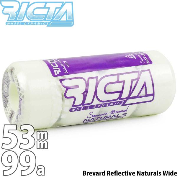 リクタ 53mm 99a スケボー ウィール Ricta Pro Brevard Reflectiv...