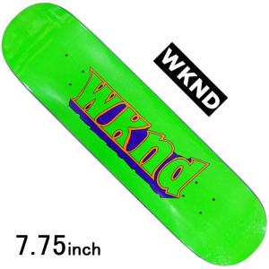 WKND 7.75インチ スケボー デッキ ウィークエンド スケートボード Good Times Green かっこいい おすすめ 人気 ブランド｜cutback2