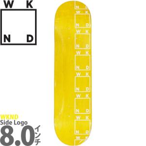 WKND 8.0インチ スケボー デッキ ウィークエンド スケートボード Side Logo Yellow かっこいい おすすめ 人気 ブランド｜cutback2