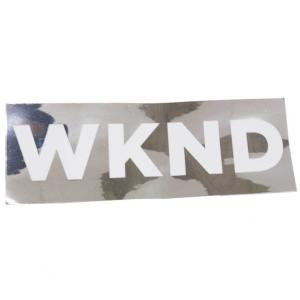 スケボー デッキ スケートボード ブランド ステッカー WKNK ウィークエンド シール WKNK SILVER Sticker (約)ストリート オシャレ ファッション アイテム