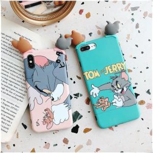 爆買トムとジェリー 可愛い カップル スマホケース iPhone6/6S　iPhone6/6Splus　iPhone7/8/SE2　iPhone7plus/8plus　iPhoneXR　iPhoneX/XS　iPhoneXSMax