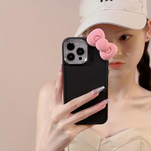 立体リボンワンポイント可愛いガーリー携帯ケース...の詳細画像2