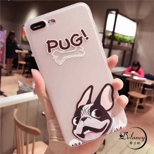 フレブル パグ 犬 わんこ ぺちゃ顔 スマホケ...の詳細画像1