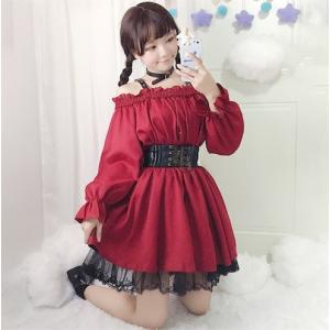 ゴスロリ キャミソールワンピース ロリータ アイドル風