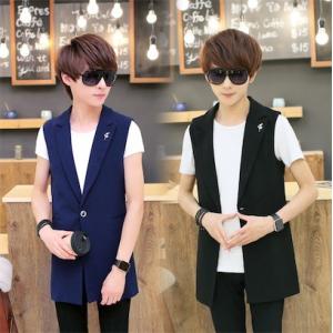 メンズ ベスト 前開けベスト ノースリーブ 春秋カーディガン