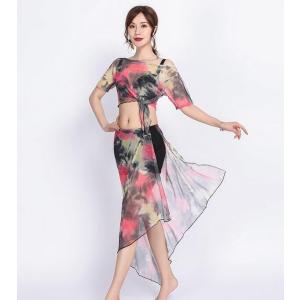 レディースベリーダンス衣装　上下２点セットアップ