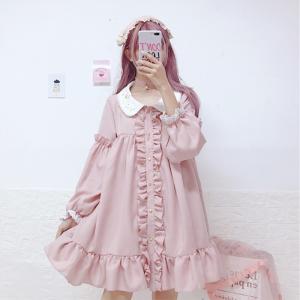 ロリータワンピース ドレス/長袖/ゴスロリガールズ
