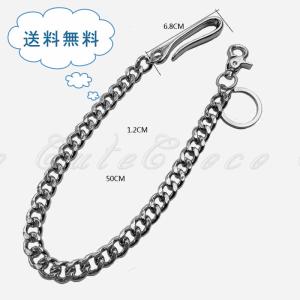 革蛸謹製 革蛸 ブラスウォレットチェーン大きなリングを利用して作った