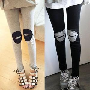 レギパン パギンス デニンス パンツ ひざクラッシュ加工...