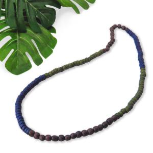 (ポイント還元 7％)ネックレス ウッドビーズ(F)人気 チョーカー ブレスレット アジアン メンズ レディース 男女兼用 フリーサイズ｜cutemania