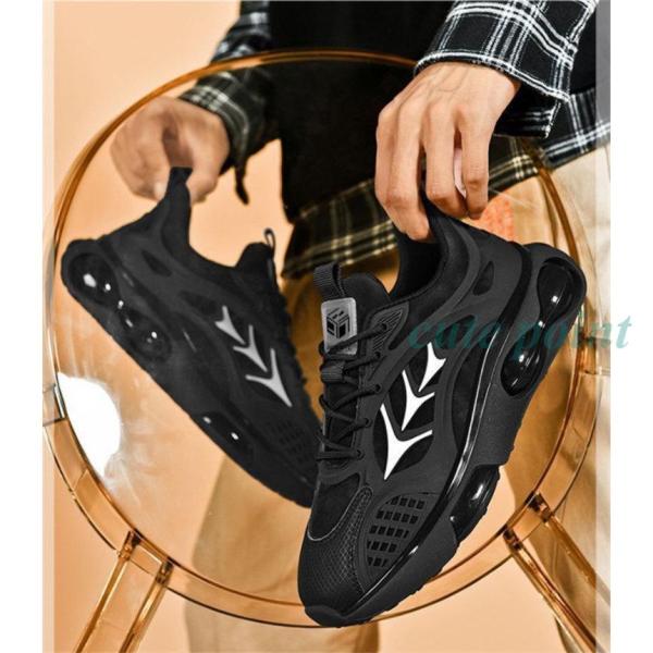 ランニングシューズ メンズ 厚底 軽量 スニーカー カジュアルシューズ ジョギングシューズ トレーニ...