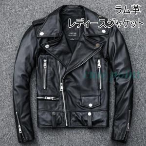 Haruf（ハルフ） ノーカラージャケット レザージャケット 革ジャン