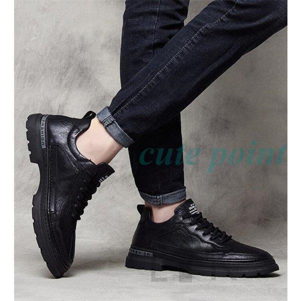 スニーカー メンズ カジュアル 紳士 黒 シューズ 通勤 お洒落 秋 冬 ローカット 疲れにくい