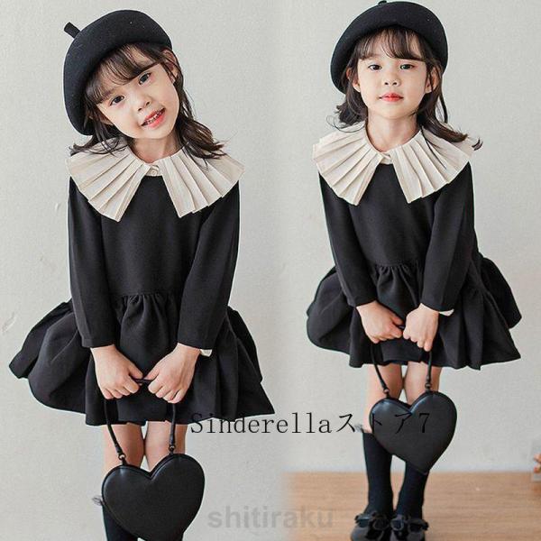 ワンピース 入園式 子供服 女の子 入学式 卒園式 子供 きれいめ 冬 フォーマル ベビー 長袖 赤...