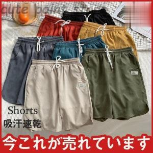 ショートパンツ メンズ ボトムス 海パン ハーフパンツ 短パン スポーツ 夏 夏服 接触冷感 水陸両用 ビーチ 運動着 ランニング カジュアル お洒落｜cutepoint