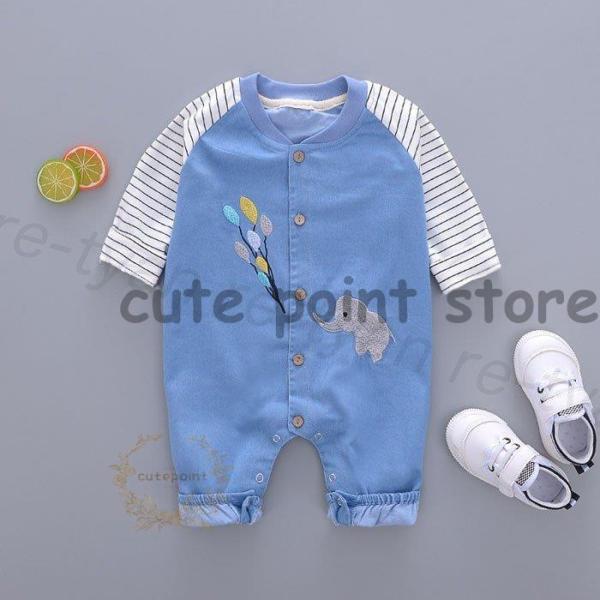 ベビー服 赤ちゃん服 ロンーパース カバーオール キッズ 男の子 女の子 ベビー用品 新生児 乳児 ...