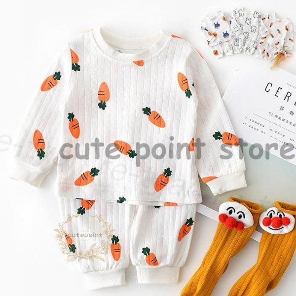 ベビー服 新生児  セットアップ キッズ ロンパース 可愛い韓国子供服 73-110cm 長袖お出か...