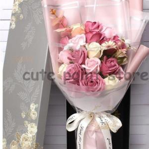 ソープフラワー 花束 ブーケ ギフト 石鹸のお花 Soap Flower ボックス 薔薇 バレンタインデー プレゼント お祝い 22年 花 母の日 成人の日 Ct223 Eshs13 Cute Point 通販 Yahoo ショッピング