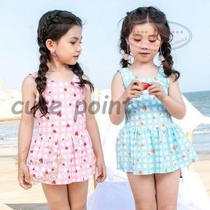 水着 ワンピーススイム ロンパーススイム ベビー キッズ 子供 女の子 スイミング ジュニア みずぎ 女児用 温泉 スクール 子供水着 女の子水着