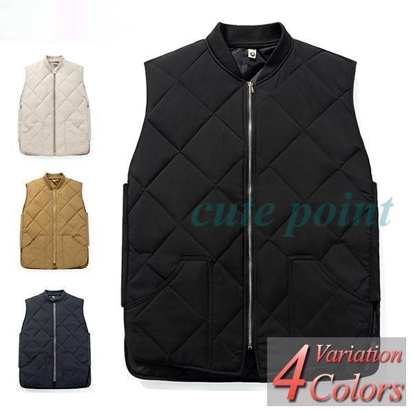 「2024新品発売」 ダウンベスト メンズ ブランド ゴルフ ビジネス フード 白 黒 春 秋 冬 ...