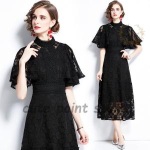 ワンピース　ドレス パーティードレス ミモレ丈 結婚式 ワンピース ロング フォーマル