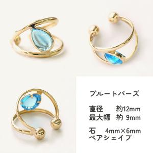 K18 イヤーカフ 天然石 5色 ガーネット ...の詳細画像4