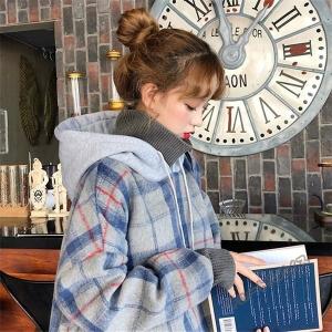 裏起毛パーカー レディース パーカ  オシャレ 2色 チェック柄 一枚で楽しい プルオーバー 長袖 ボアパーカー 大人 スウェットトップス Tシャツ アウター