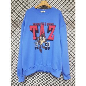 【TOPS】レディースカジュアルトレンドトップス★『Taz-maniaキャラクターTカジュアルトレーナー』TOPS/トップス/レディース/カジュアル★lto319｜cutestar