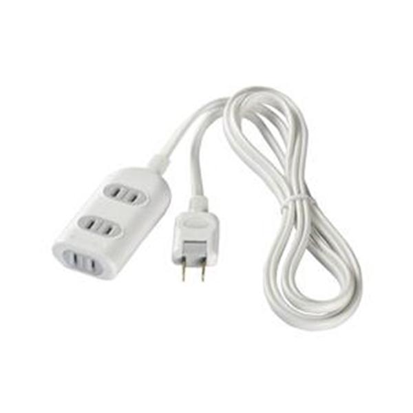 バッファロー BUFFALO 2ピン式電源タップ(3個口・1m) BSTAPST2310WH ホワイ...