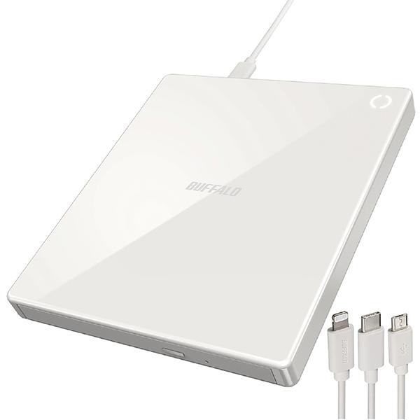 バッファロー RRC1WH スマートフォン用CDレコーダー「ラクレコ＋」ケーブルモデル ホワイト R...