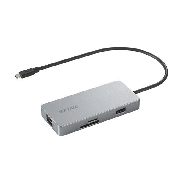 バッファロー USB-C カードスロットｘ2 HDMI LAN USB-A USB-Cｘ2USB P...