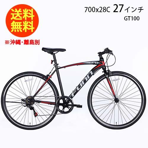 21テクノロジー 27インチ GT100 マットブラック/レッド 自転車 ロードバイク 700×28...