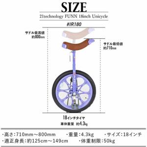 21テクノロジー 一輪車 18インチ IR18...の詳細画像4