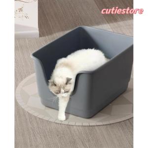 / 猫 ネコ ねこ用 トイレ 猫トイレ ねこトイレ 大容量 大きめ 大型 大型ネコ 飛び散らない｜cutiestore